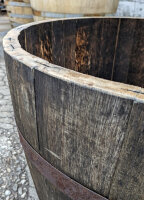 Originales schottisches Whiskyfass halbiert - Höhe 50cm