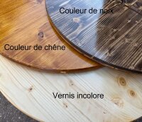 Tischplatte aus Holz mit WETTERSCHUTZ für Weinfass Stehtisch