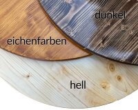 Tischplatte aus Holz mit WETTERSCHUTZ mit Gravur