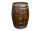 Tonneau de décoration 225 litres en bois de chêne massif - rustique