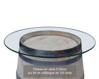 Plateau en verre