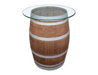 Glasplatte  für Weinfass - Tischplatte Durchmesser: 90 cm