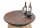 Tischplatte aus Holz - Nussbaumfarben - für Weinfass Stehtisch