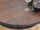 Tischplatte aus Holz - Nussbaumfarben - für Weinfass Stehtisch Bohrung: Ohne Bohrung, Durchmesser: 80 cm