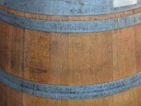 225l Weinfass als Stehtisch - geölt 100% Leinöl