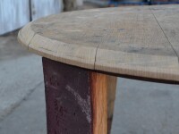 Table dappoint en fût de chêne original dune barrique -non traité