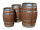 Holzfass Kastanie palisander - 100 oder 150 Liter - geschlossen Volumen: 100 LIter