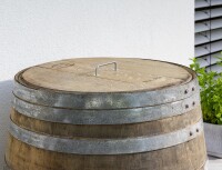 Tonneau de pluie 225 litres en bois de chêne massif-restauré