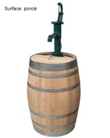 Barrique de vin en bois de chêne avec pompe à main