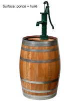 Barrique de vin en bois de chêne avec pompe à main