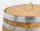Holzfass als Regentonne neu gefertigt 100 oder 150 Liter - geölt Deckel: Deckel mit Kordel / Seil, Volumen: 150 Liter