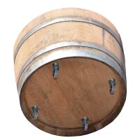 Demi tonneau de vin en bois de chêne - pot de fleurs ou mini étang