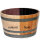 Demi tonneau de vin en bois de chêne - pot de fleurs ou mini étang