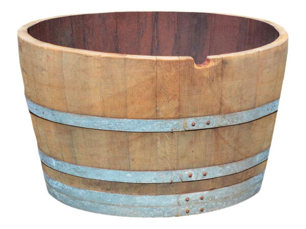 Demi tonneau de vin en bois de chêne - 150l - D 75cm