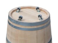 Demi tonneau de châtaignier - comme bac à fleurs, pot de fleurs, jardinière - non traité