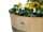 Demi tonneau de châtaignier - comme bac à fleurs, pot de fleurs, jardinière - non traité