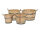 Kübel natur, Pflanzkübel aus Kastanienholz: mit Ablaufbohrung,40 cm,mit Rollen,mit Schlaufen