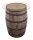 Originales schottisches Whiskyfass als Stehtisch mit Glasplatte, Eichenfass, Holzfass, Whisky Fass Holzbehandlung: natur