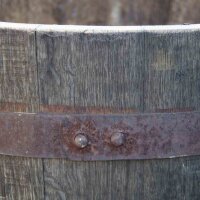 D 65cm - Halbes Holzfass, Whiskyfass