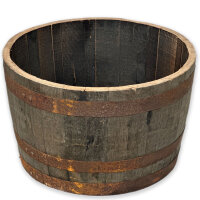D 65cm - Whiskyfass halbiert:  ohne Bohrung (Miniteich),...
