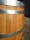 Barrique de vin en bois de chêne 225 Litres comme citerne- restaurée, huilée, et anneaux en argent