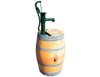 Barrique de vin en bois de chêne avec pompe à main