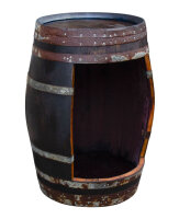 Weinfass RUSTIKAL MIT ÖFFNUNG als Weinschrank Barfass