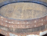 Weinfass RUSTIKAL MIT ÖFFNUNG als Weinschrank Barfass