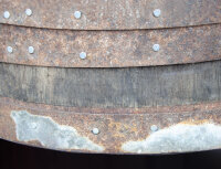 Weinfass RUSTIKAL MIT ÖFFNUNG als Weinschrank Barfass