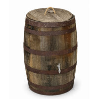 190L Whiskyfass, Eichenfass geöffnet als Regentonne