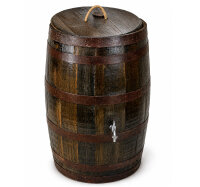 190L Whiskyfass, Eichenfass geöffnet als Regentonne