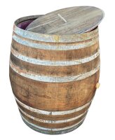 500L große RUSTIKALE Regentonne aus gebrauchtem Weinfass