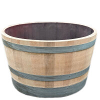 Demi tonneau de vin en bois de chêne...
