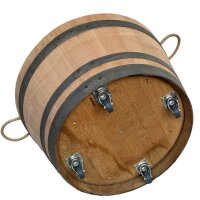 Demi tonneau de vin en bois de chêne restauré - pot de fleurs ou mini étang