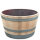 Demi tonneau de vin en bois de chêne restauré - pot de fleurs ou mini étang