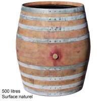 Barrique de vin en bois de chêne grand comme citerne - 500 litres