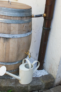 Tonneau avec arrosoir